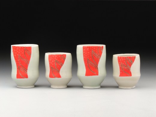 Heliconia sake cups